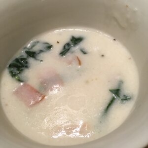 ★チンゲン菜とハムのクリーム煮★